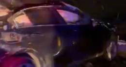 Otomobil hurdaya döndü: 1 ölü, 1 yaralı