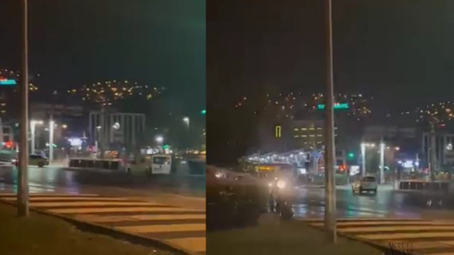 Polisten kaçarken ters yöne girdi