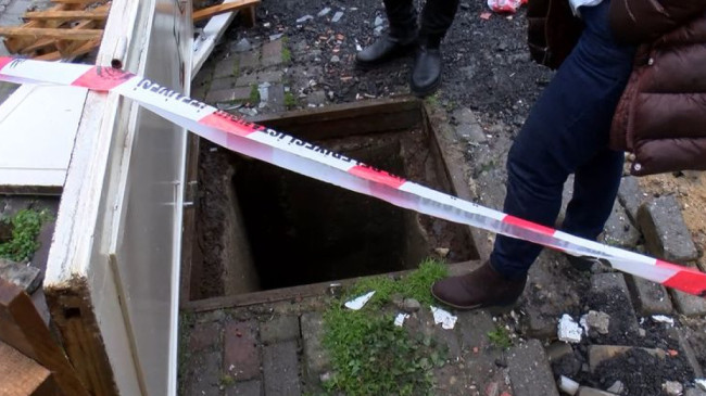 Kapağı çalınan rögara düştü!